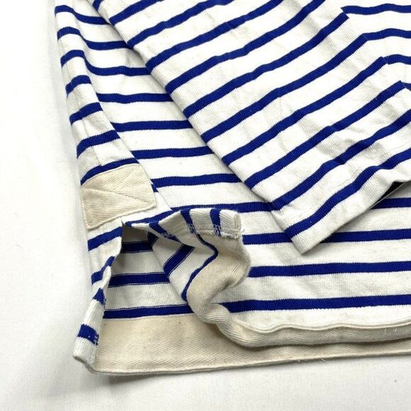 J. Crew Striped Patch Pocket Lightweight Hoodie - Picture 7 of 8